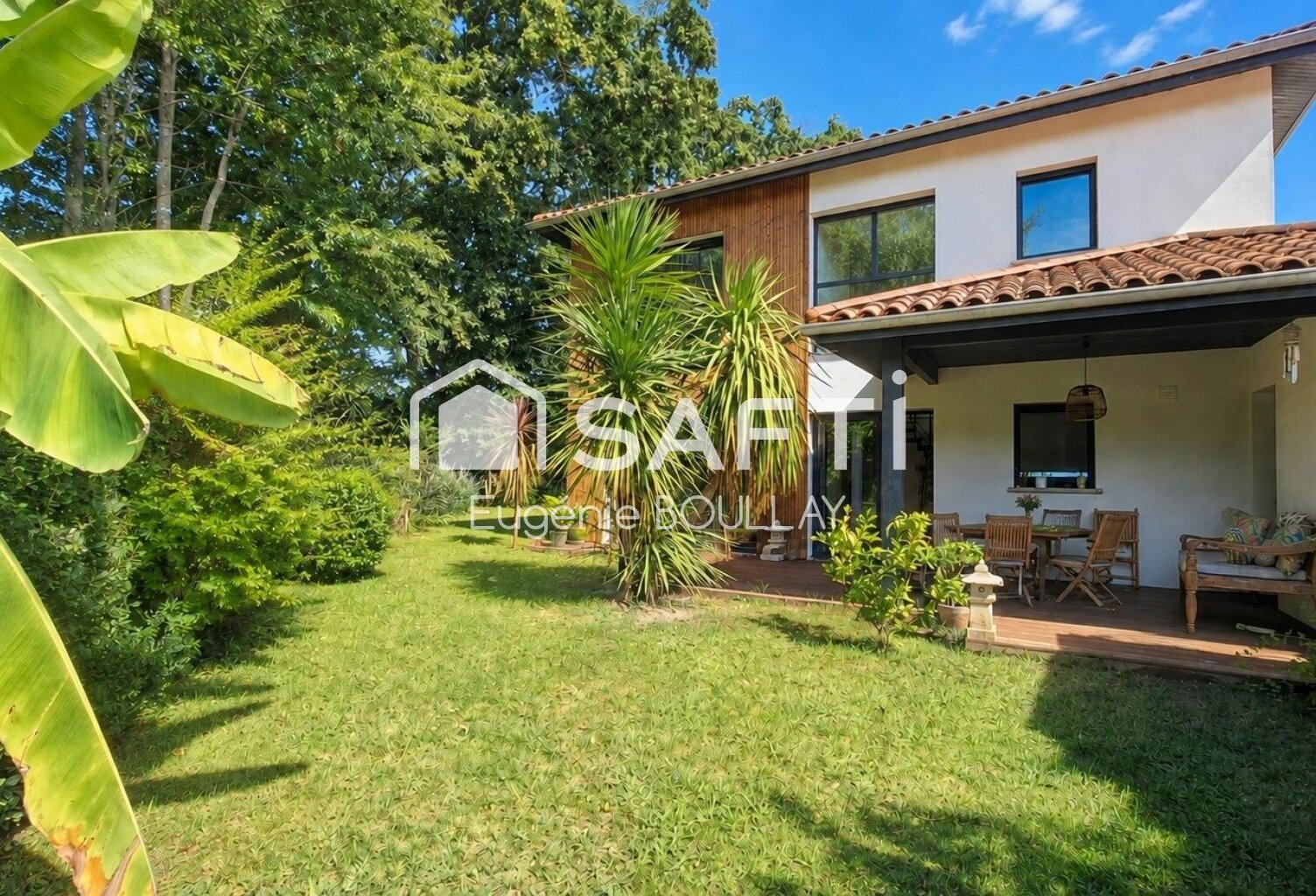 Maison contemporaine avec jardin  Anglet Montbrun — photo 1