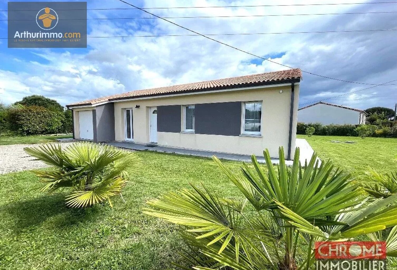Maison de plain-pied 90 m² garage jardin — photo 1