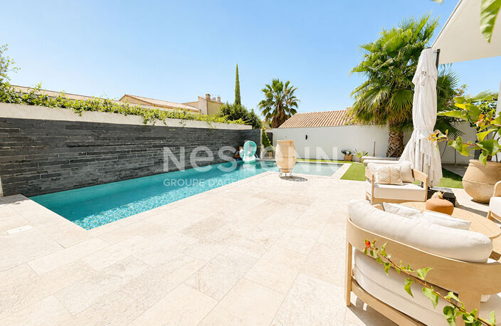 Maison Marignane 5 pièces 156,3 m², 3 chambres, bureau, piscine, jardin, terrasse, exposition plein sud, prestations haut de gamme — photo 2