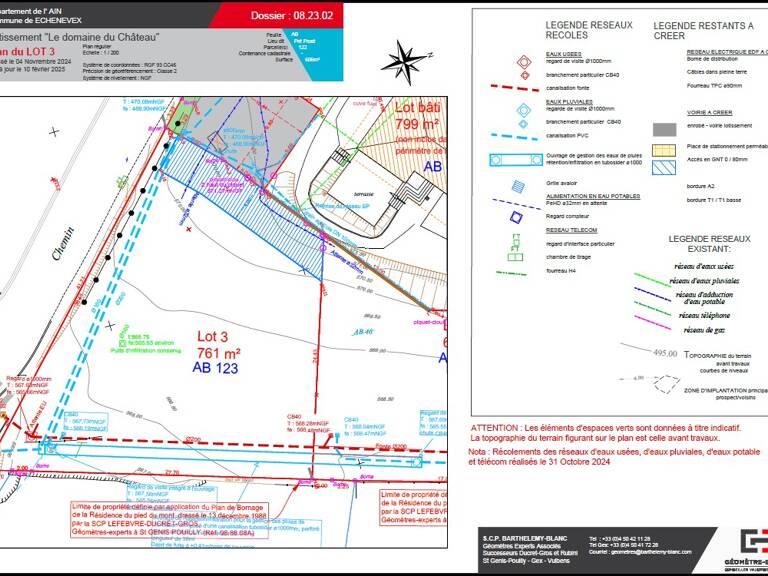 Echenevex - terrain à bâtir de 761m² - viabilisé - libre constructeur — photo 1