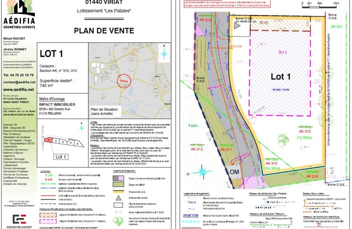 Viriat - terrain constructible 740m² - libre constructeur — photo 3