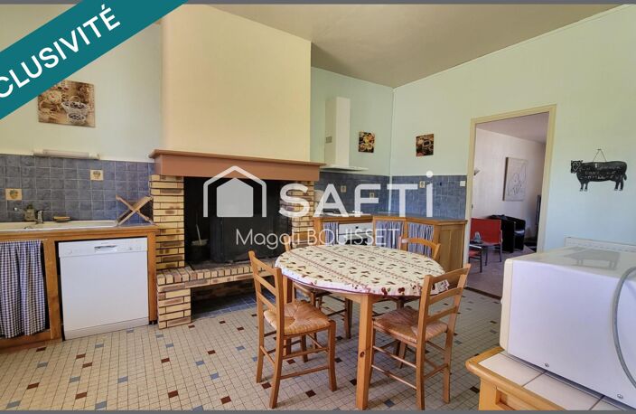Maison T6 de 172m², cinq chambres dont une en rez-de-chaussée et sa salle d'eau. Une grange attenante et grenier, jardin et terrasse. — photo 5