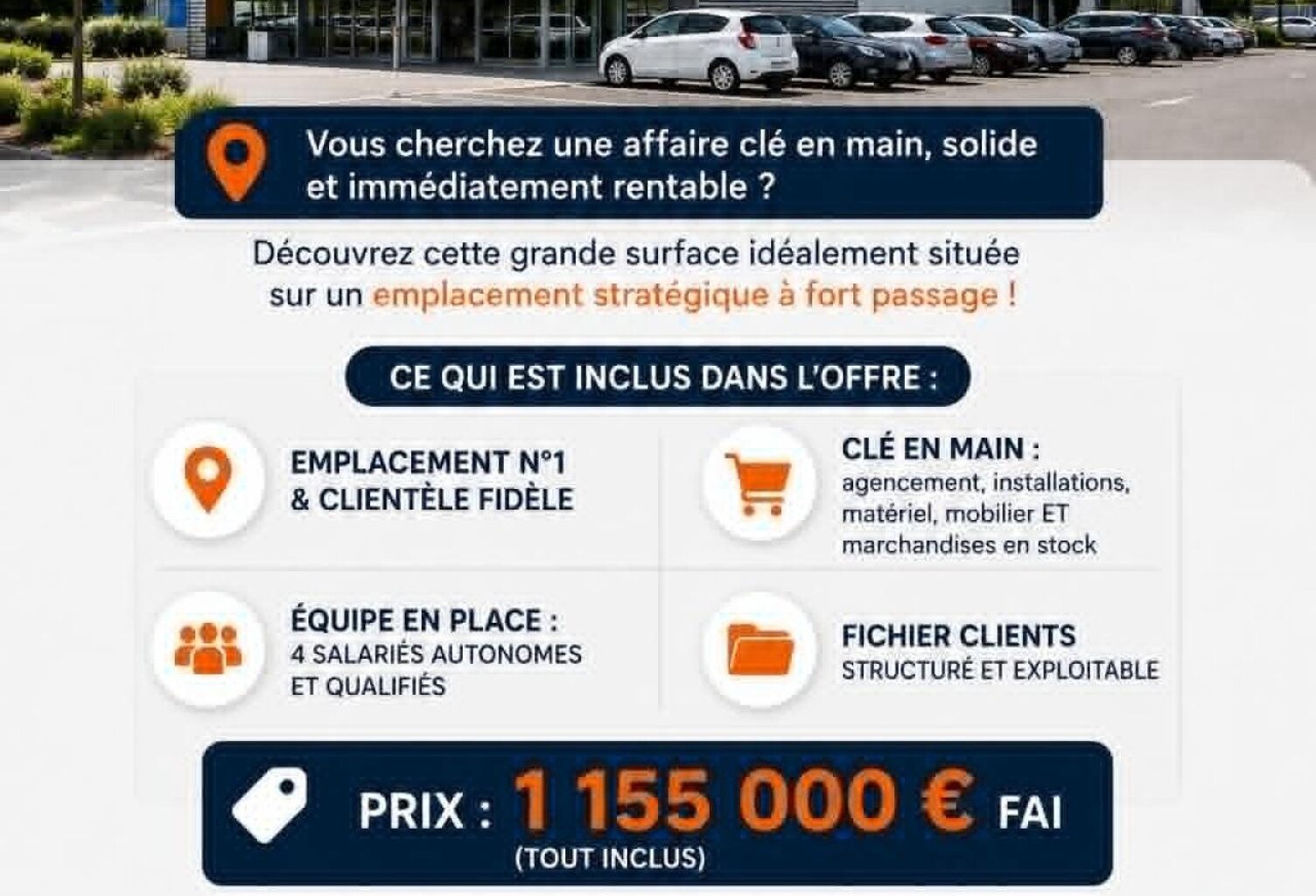 Murs et fonds de commerce, affaire clé en main — photo 1