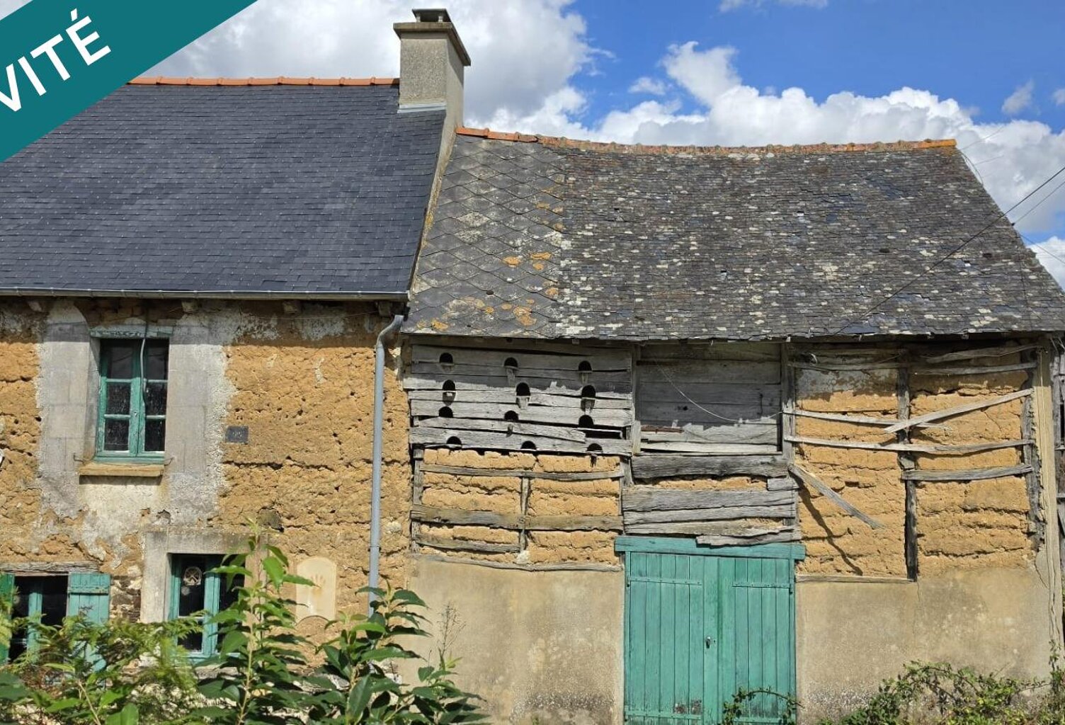Maison en terre à rénover  Fort potentiel  Tréverien, proche canal d'Ille-et-Rance — photo 1