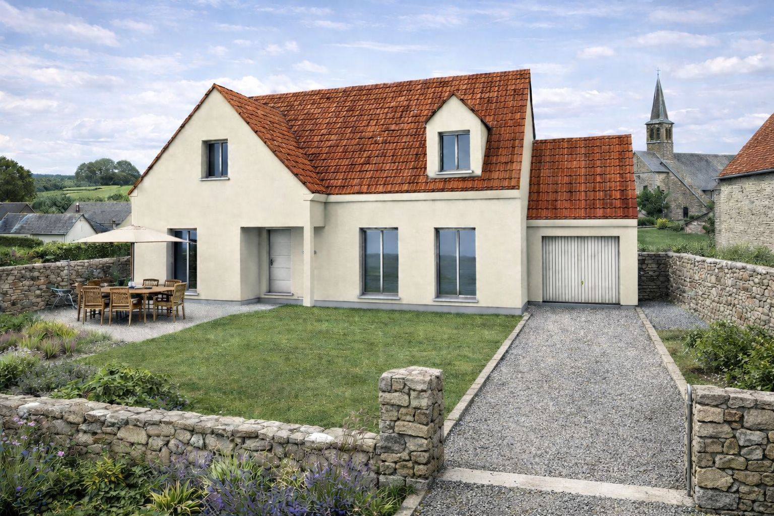 Projet de construction d'une maison 120.92 m² avec terrain à MEZY-SUR-SEINE (78)
