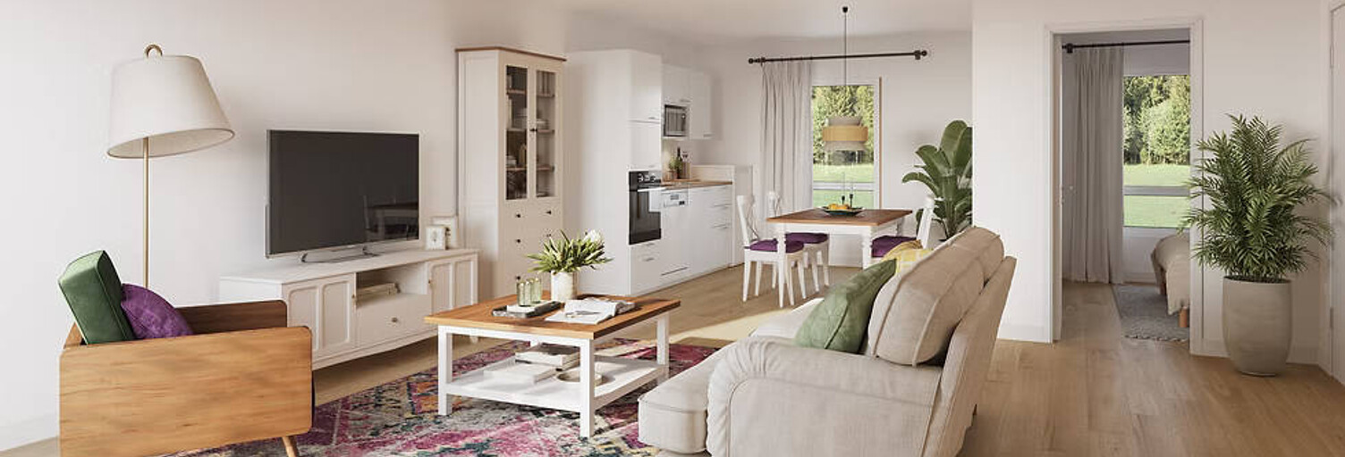 Appartement neuf T2, T3 Pièce 39 à 60 m² à vendre à Châtelaudren-Plouagat (22170)