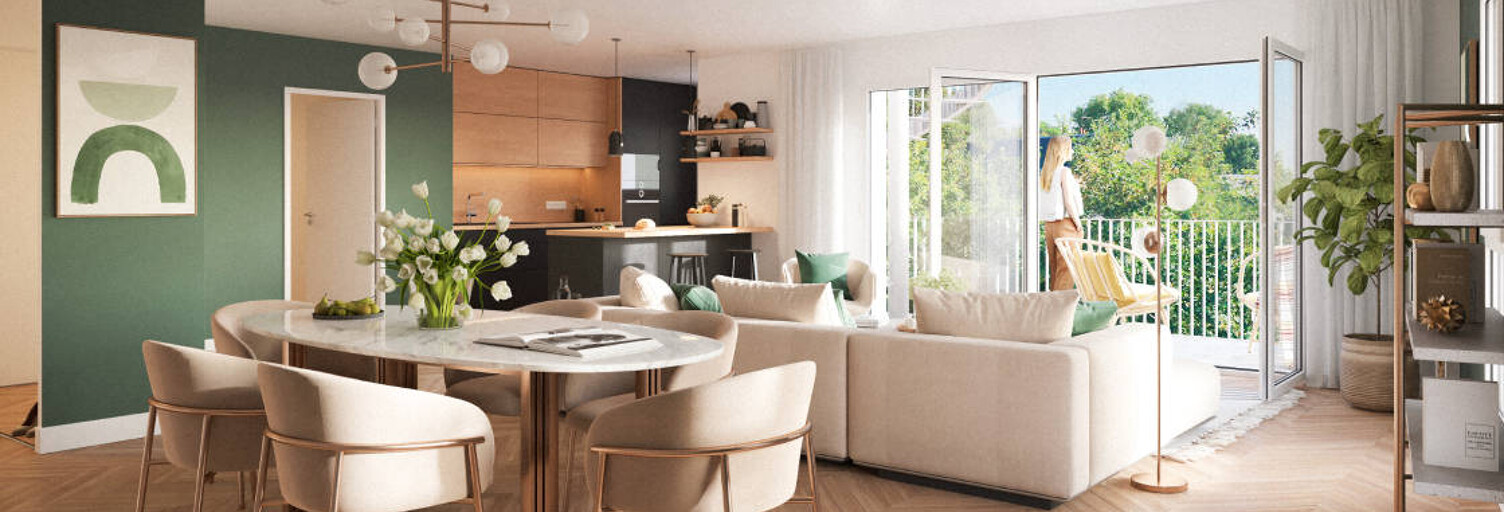 Appartement neuf T3, T4 Pièce 70 à 97 m² à vendre à Bihorel (76420)