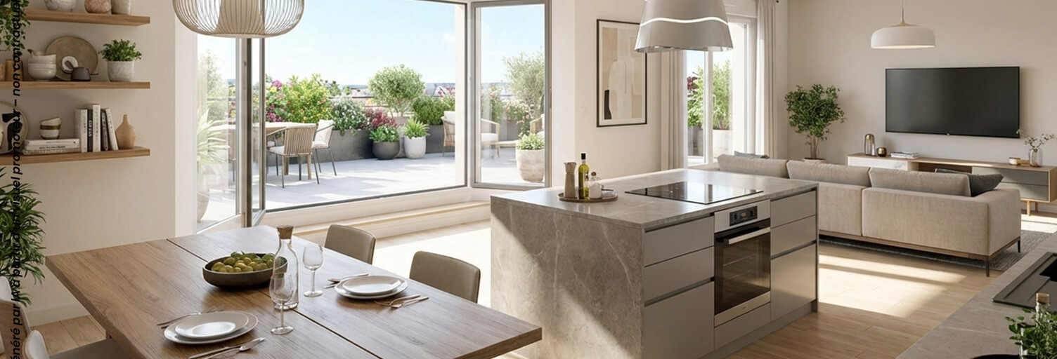 Appartement neuf T2, T3, T4 Pièce 41 à 90 m² à vendre à Angers (49000)