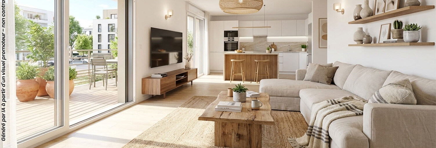 Appartement neuf T2, T3, T4 Pièce 40 à 75 m² à vendre à Le Havre (76600)