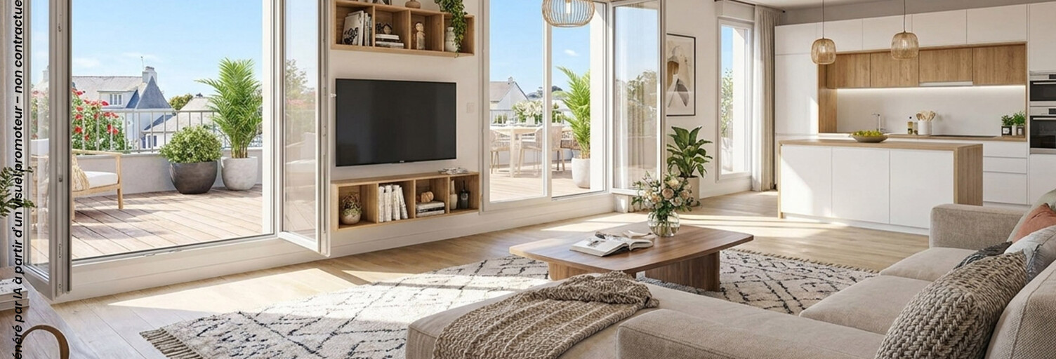 Appartement neuf T2, T3 Pièce 40 à 61 m² à vendre à Angers (49000)
