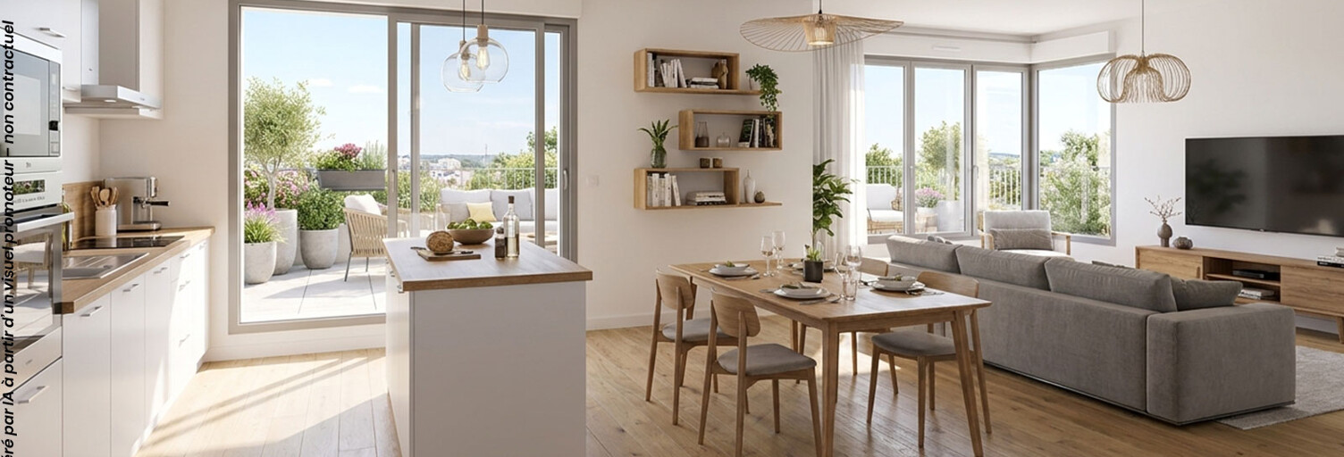 Appartement neuf T3 Pièce 63 à 65 m² à vendre à Sucé-sur-Erdre (44240)