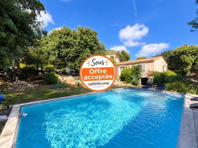 ST RESTITUT, rare, maison contemporaine de 193 m² hab plus garage et piscine 10X5 sur 2000 m boisés de chênes au calme — photo du bien