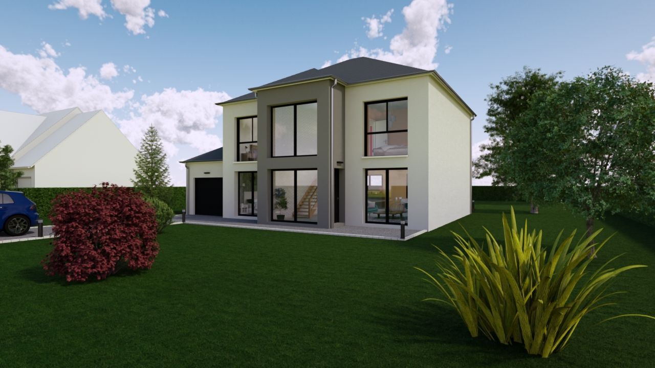 Projet de construction d'une maison 150 m² avec garage accolé