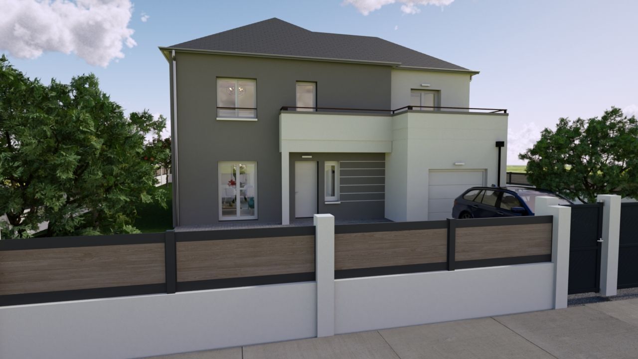 Projet de construction d'une maison 131 m² avec garage intégre