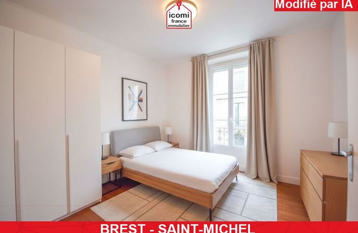 FINISTERE - Brest (29200) - A VENDRE - APPARTEMENT - RUE DE LA REPUBLIQUE - T3 - 2 CHAMBRES - IDEALEMENT SITUE - 1ER ETAGE - CAVE — photo 4