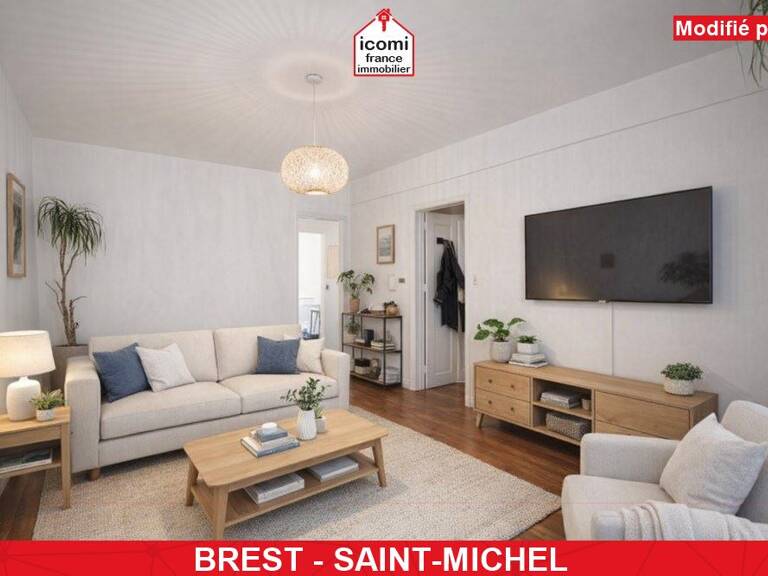 FINISTERE - Brest (29200) - A VENDRE - APPARTEMENT - RUE DE LA REPUBLIQUE - T3 - 2 CHAMBRES - IDEALEMENT SITUE - 1ER ETAGE - CAVE — photo 1