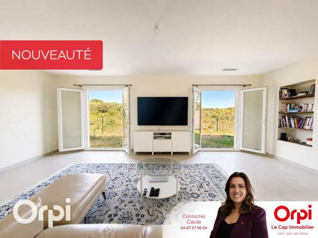 Vue panoramique à 180° sur la garrigue pour cette villa contemporaine d’exception de 186 m² — photo du bien
