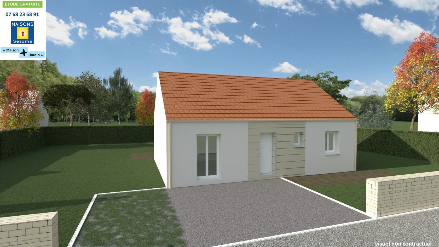 Projet de construction d'une maison 70 m² avec terrain à 10minutes d'ABLIS (78)