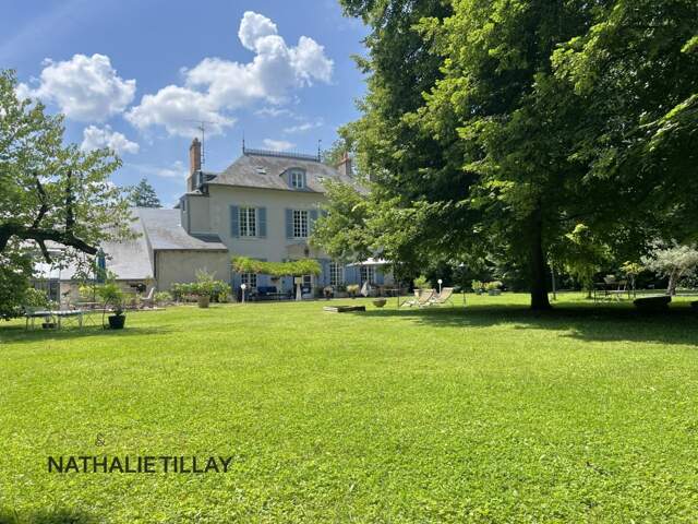 Saint-Jean-le-Blanc, proche Orleans, à vendre, maison de Maitre du XIXème de 423 m² habitables, avec piscine, parc arboré de 4 655 m² — photo du bien