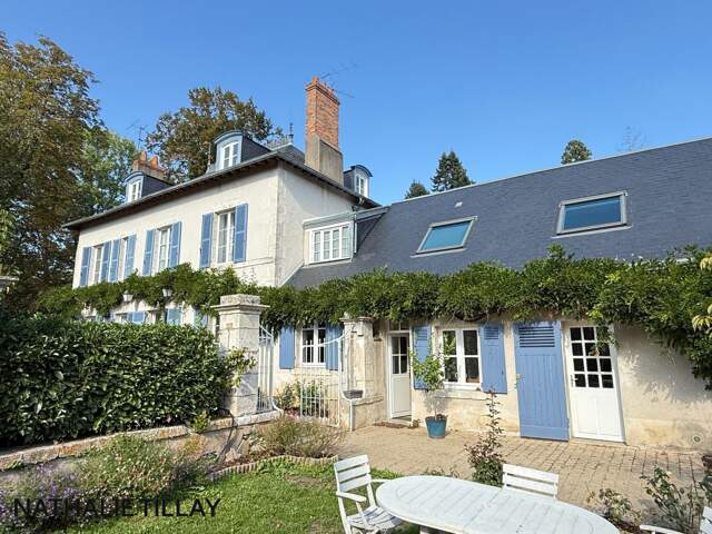 Saint-Jean-le-Blanc, proche Orleans, à vendre, maison de Maitre du XIXème de 423 m² habitables, avec piscine, parc arboré de 4 655 m² — photo du bien