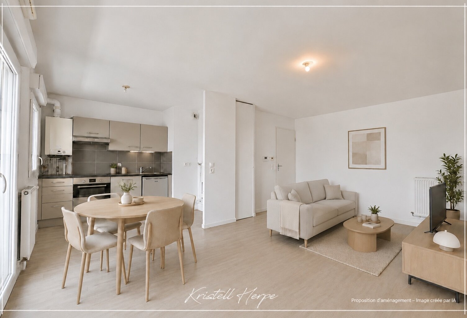 Dpt Loire Atlantique (44), à vendre REZE appartement T2 de 47m², dernier étage avec balcon et stationnement — photo 1