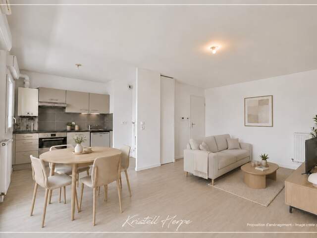 Dpt Loire Atlantique (44), à vendre REZE appartement T2 de 47m², dernier étage avec balcon et stationnement — photo du bien