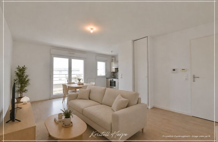Dpt Loire Atlantique (44), à vendre REZE appartement T2 de 47m², dernier étage avec balcon et stationnement — photo 3