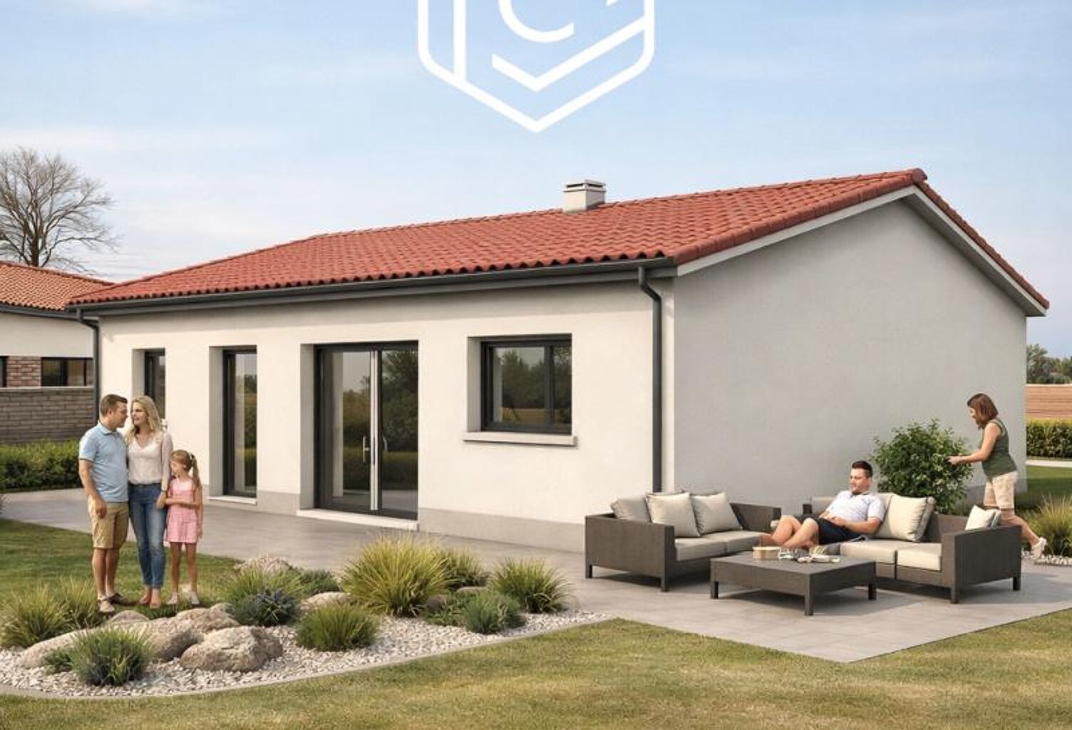 Projet d'une maison individuelle 85 m2 avec terrain à BELLEGARDE POUSSIEU (38270) — photo 1