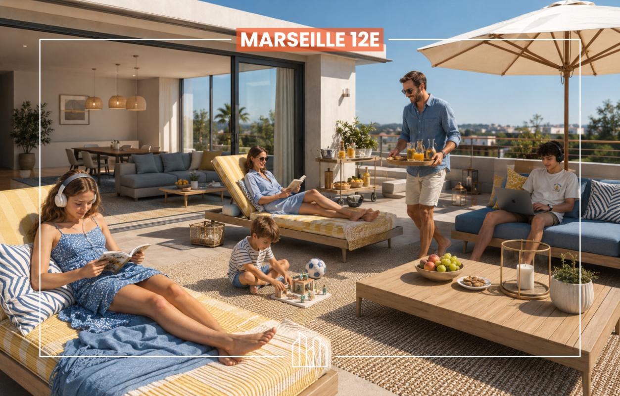 Appartement  T5 à vendre Marseille 12eme 13012