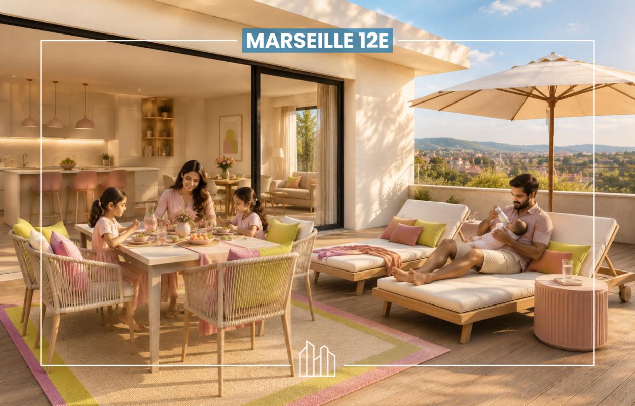 Appartement  T5 à vendre Marseille 12eme 13012