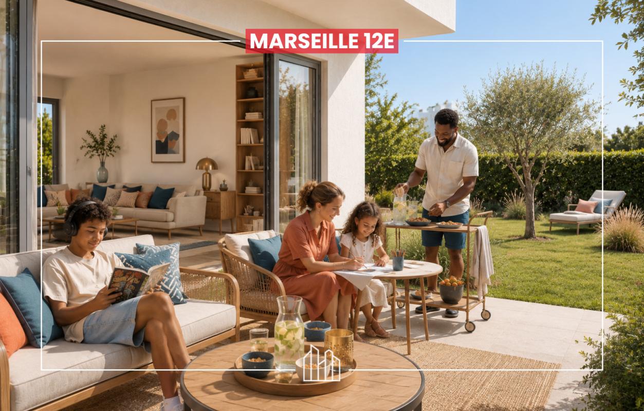 Appartement  T4 à vendre Marseille 12eme 13012