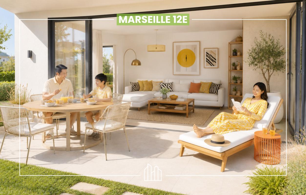 Appartement  T3 à vendre Marseille 12eme 13012