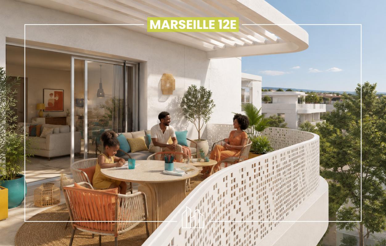 Appartement  T4 à vendre Marseille 12eme 13012