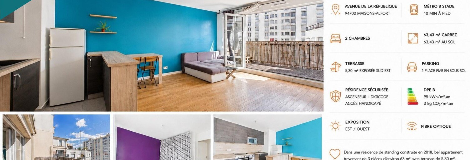 Appartement 3 Pièces 63 m² à vendre à Maisons-Alfort (94700)