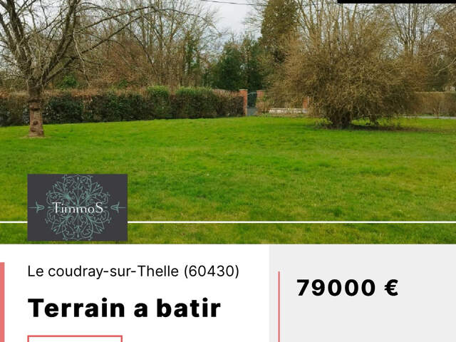 Terrain constructible 572 m2 Le Coudray sur Thelle — photo du bien