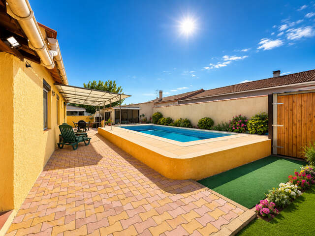 A VENDRE DEPT 30 (GARD) AIMARGUES VILLA PP 3 CHAMBRES JARDIN — photo du bien