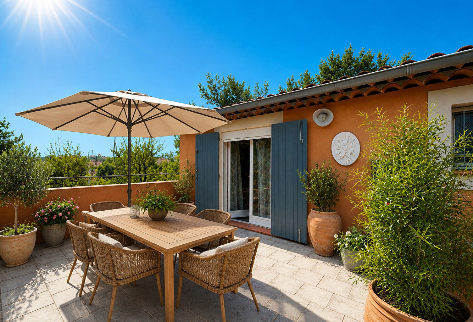 HAUT DE VILLA lumineux avec terrasse de 21 m² , à quelques minutes du centre ville. — photo 1