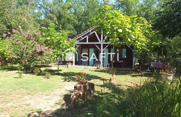 Cazals - Propriété contemporaine en bois au cœur de la nature avec gîte sur pilotis, dépendances — photo 2