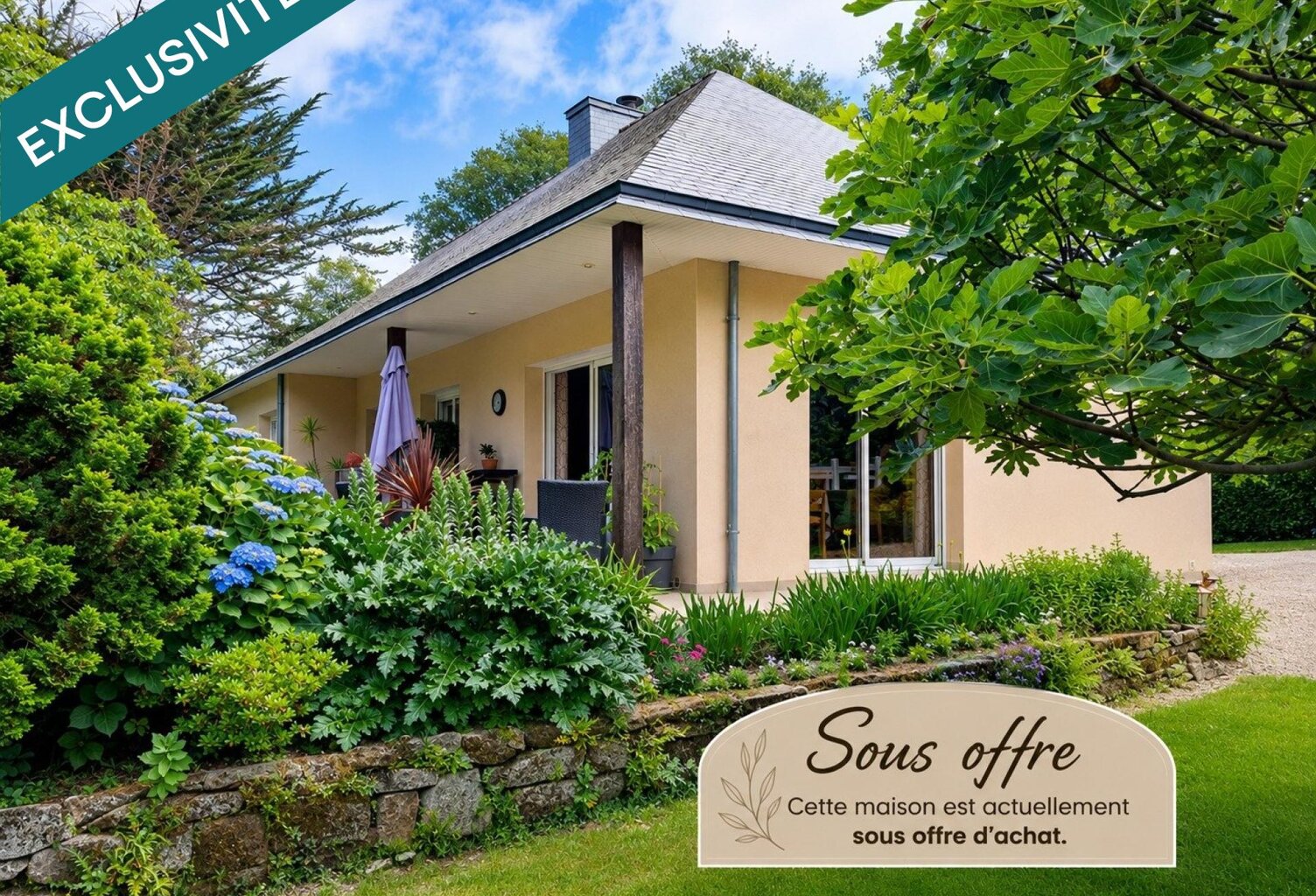 Maison de plain pied ,clé en main avec joli jardin arboré — photo 1