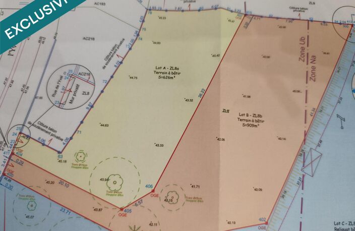Terrain 1535 m2 centre Loyat — photo 2