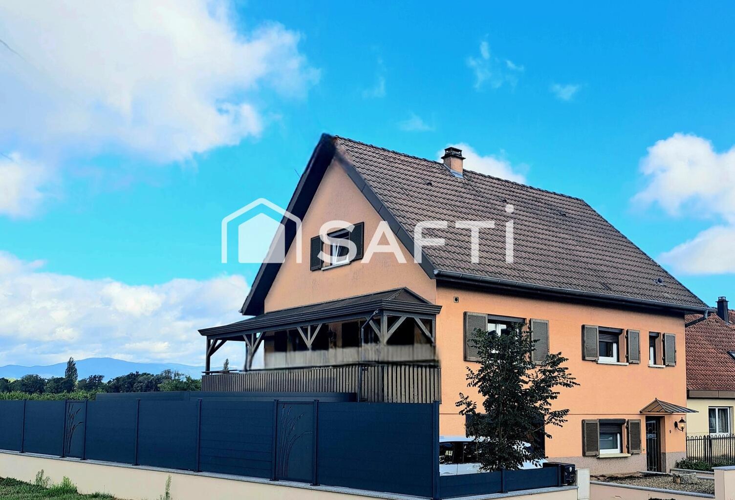 COUP DE CUR  A MORSCHWILLER-LE-BAS, MAISON FAMILIALE ENTIÈREMENT RÉNOVÉE de 139 m2, LUMINEUSE, AU CALME, ET VUE DÉGAGÉE SUR LES VOSGES — photo 1