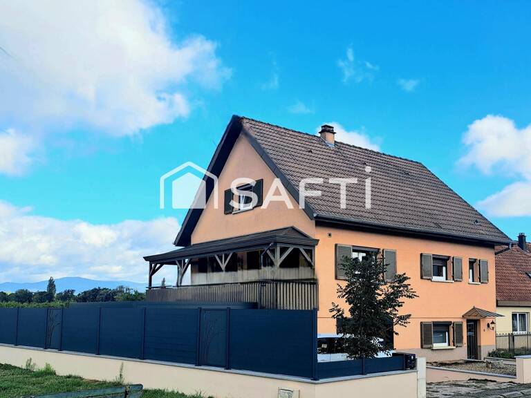COUP DE CUR  A MORSCHWILLER-LE-BAS, MAISON FAMILIALE ENTIÈREMENT RÉNOVÉE de 139 m2, LUMINEUSE, AU CALME, ET VUE DÉGAGÉE SUR LES VOSGES — photo 1