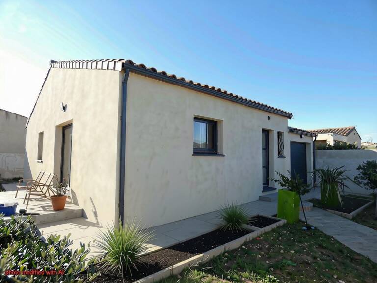 villa plain pied RT2012 de 83m² avec 3 chambres sur un terrain de 326m² avec garage — photo 1