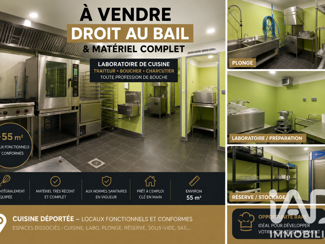 Vente Local commercial 55 m&sup2; — photo du bien