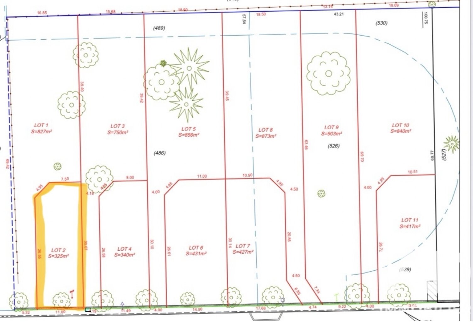 Vente Terrain à bâtir 325 m&sup2; — photo 1