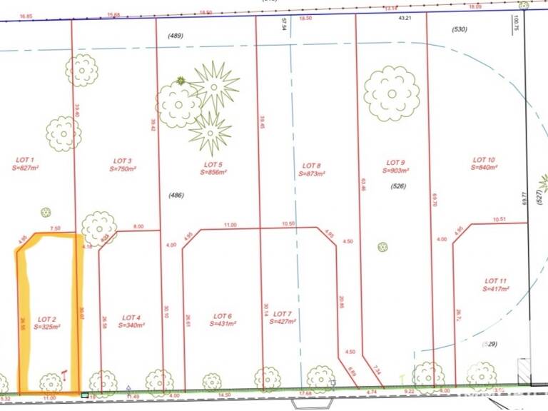 Vente Terrain à bâtir 325 m&sup2; — photo 1