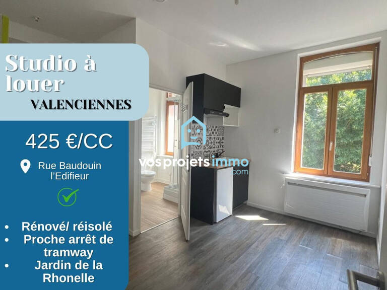 Studio 18 m2 au 1er étage proche jardin de la rhonelle — photo 1