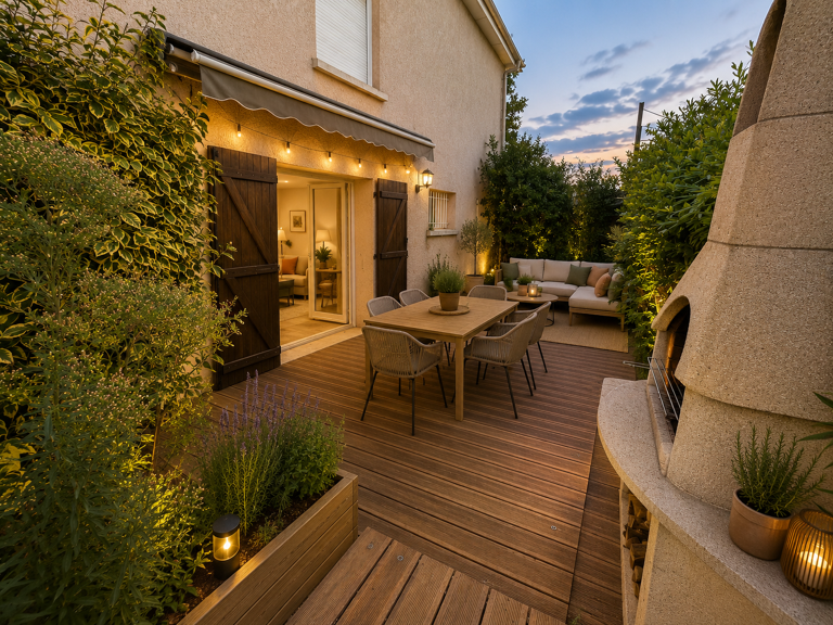 Craponne   T2 avec grande terrasse de 40 m2, parking et box — photo 1