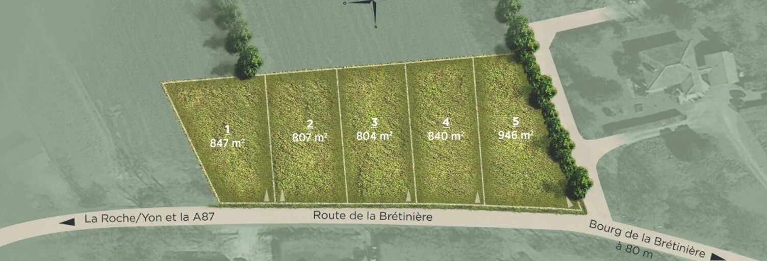 Terrain  847 m² à vendre à La Roche-sur-Yon (85000)