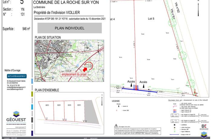 Terrain La Roche Sur Yon 807 m2 — photo 4